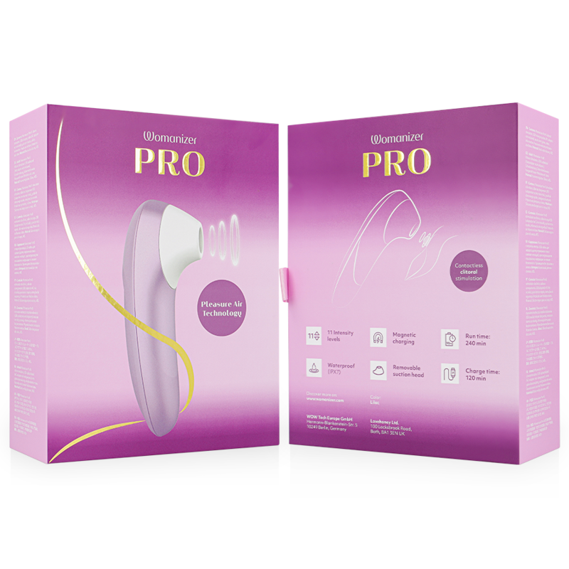 WOMANIZER - PRO VIBRANT CLITORIAL STIMULATOR LILAC