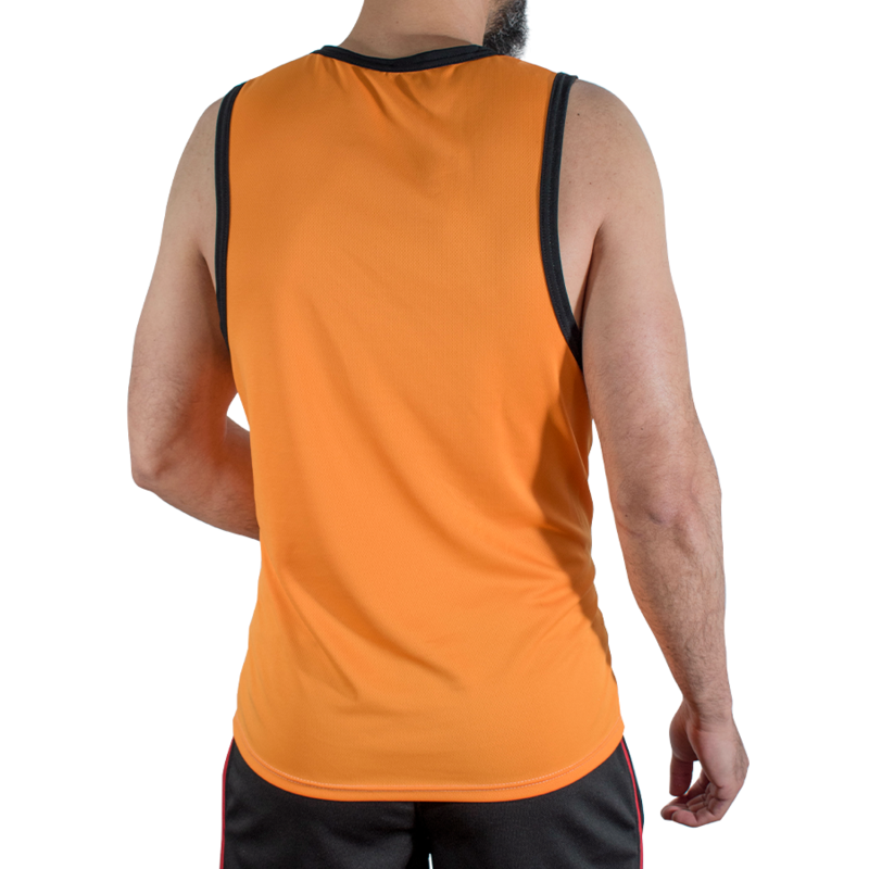 MACHO - CMV005 CAMISETA LARANJA PARA ACADEMIA TAMANHO G/GG