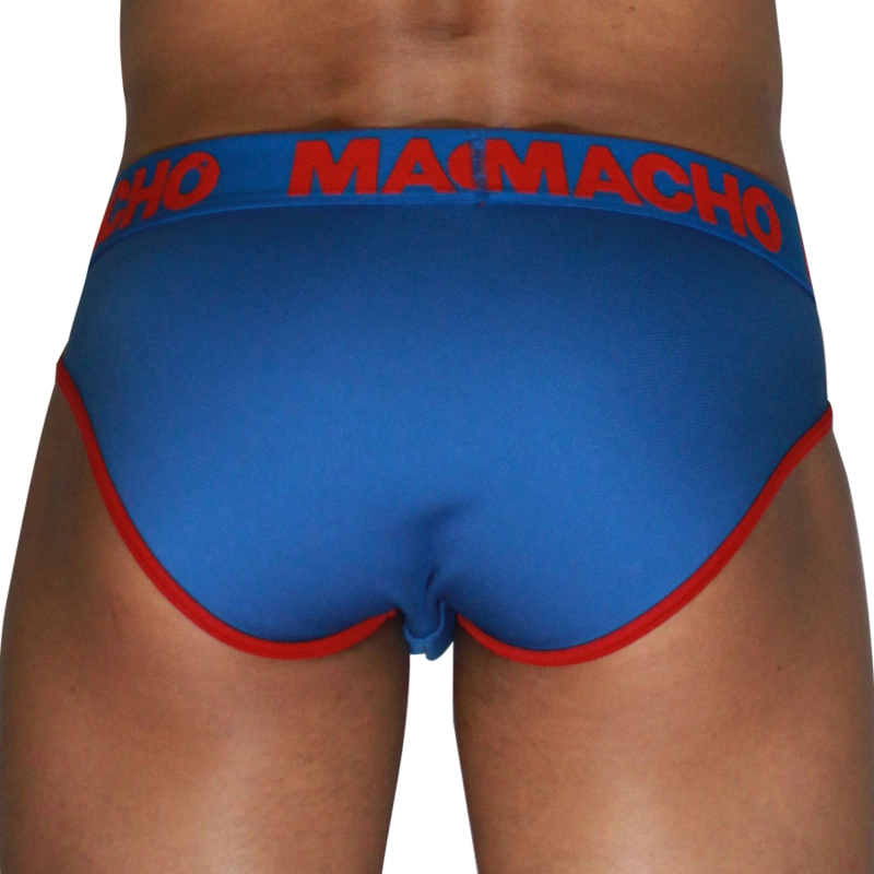 MACHO - MCH005 SLIP CLÁSSICO AZUL + VERMELHO L