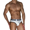MACHO - MCH006 SLIP CLÁSSICO BRANCO + PRETO L