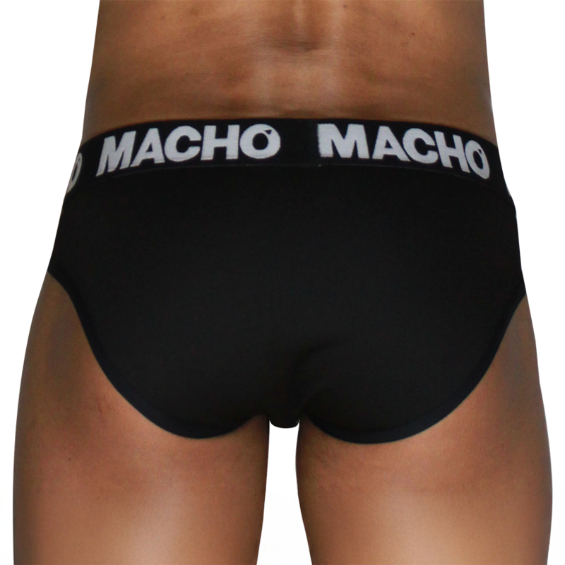 MACHO - MCH007 SLIP CLÁSSICO PRETO + PRETO M