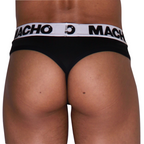 MACHO - MTG002 PRETO/CALÇA TANGAL PRETA L