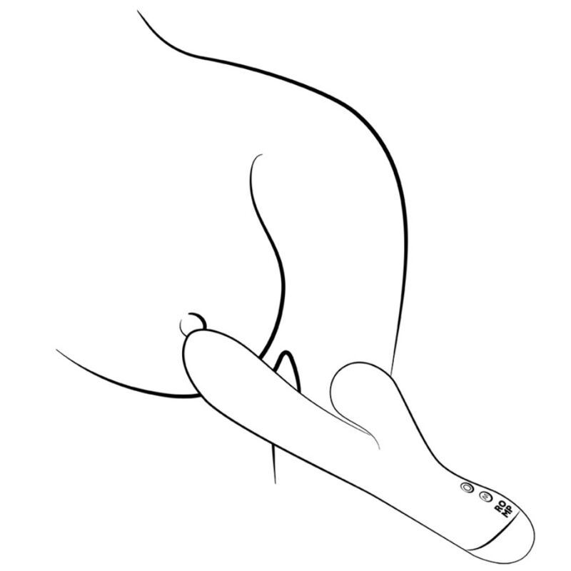 ROMP - PULSE RABBIT VIBRADOR DUPLO PARA PONTO G AZUL ELÉTRICO