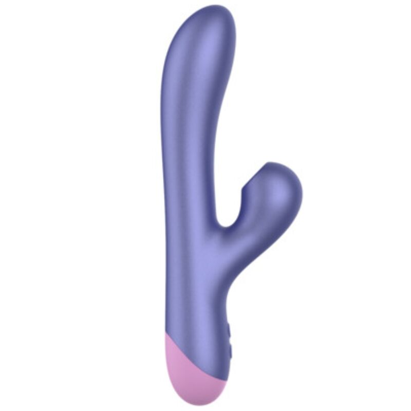 ROMP - PULSE RABBIT VIBRADOR DUPLO PARA PONTO G AZUL ELÉTRICO
