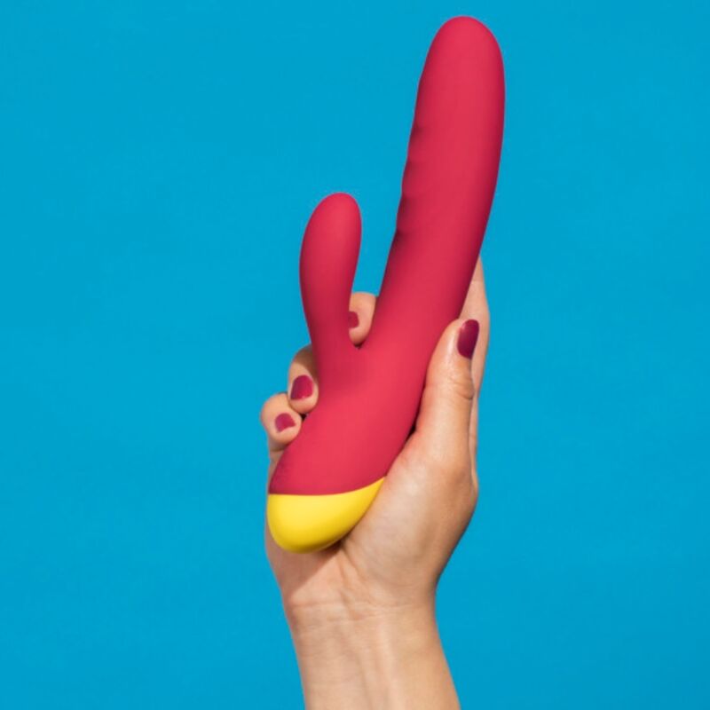 ROMP - JAZZ VIBRADOR COELHO RECARREGÁVEL VERMELHO