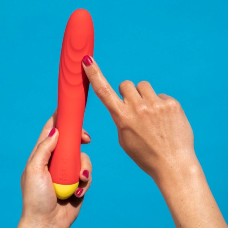 ROMP - HYPE VIBRADOR MULTIFUNCIONAL PARA PONTO G VERMELHO