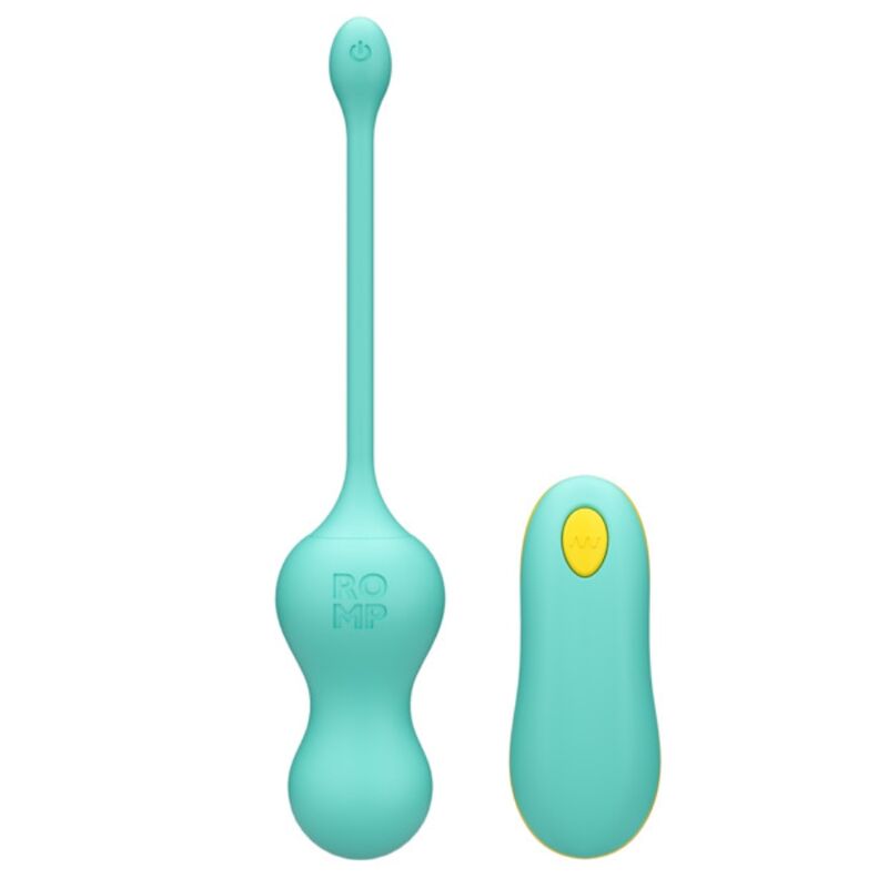 ROMP - CELLO OVO VIBRATÓRIO MULTIFUNCIONAL TURQUESA COM CONTROLE REMOTO
