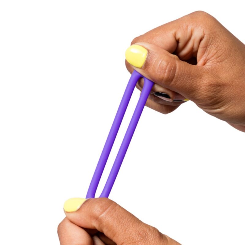 ROMP - REMIX TRIO CONJUNTO DE 3 ANÉIS PENIANOS DE SILICONE ROXOS