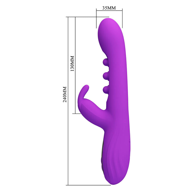 PRETTY LOVE - VIBRADOR SABIEN RABBIT COM ESTIMULAÇÃO POR TOQUE E LED ROXO