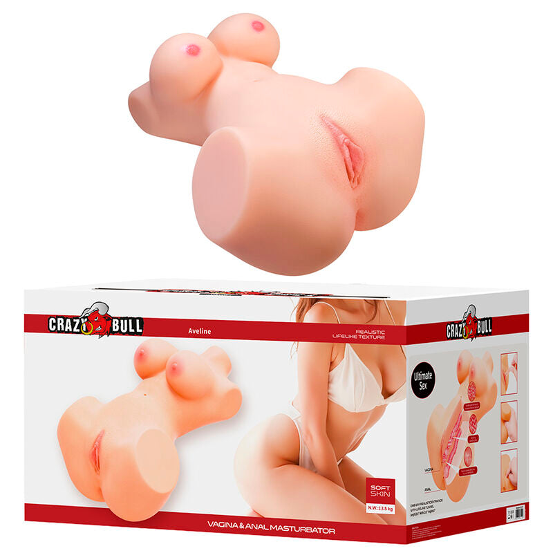 TOURO LOUCO - ANNIE XXL MASTURBADOR VAGINAL E ANAL COM CARNE DE SEIOS