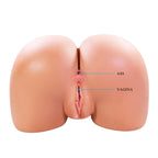 CRAZY BULL - JULIA XXL MASTURBADOR VIBRATÓRIO DUPLO VAGINAL E ANAL FLESH