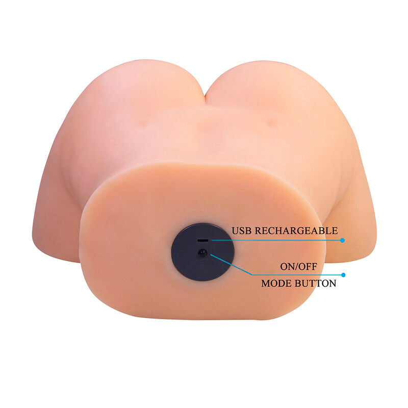 CRAZY BULL - LIORA XXL MASTURBADOR VIBRATÓRIO DUPLO VAGINAL E ANAL
