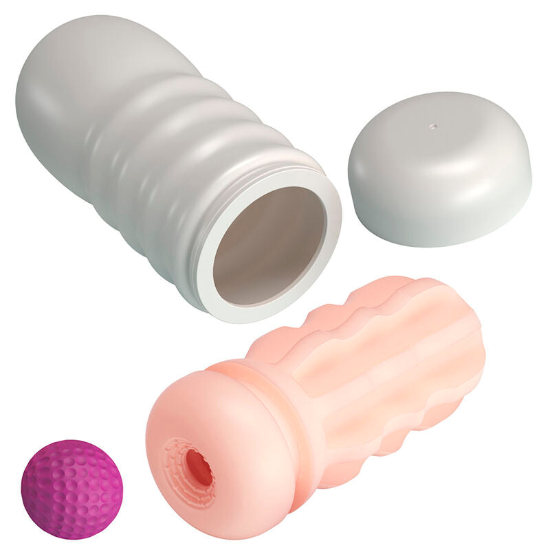 PRETTY LOVE - MASTURBADOR VAGINAL COM VENTOSA E TEXTURAS INTERNAS