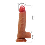 PRETTY LOVE - ARNÊS YETI COM DILDO DE VENTOSA EM FORMATO DE CARNE