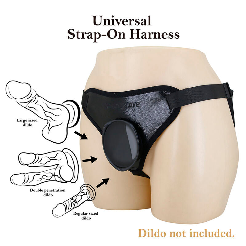 PRETTY LOVE - ARNÊS UNIVERSAL COM STRAP-ON PRETO
