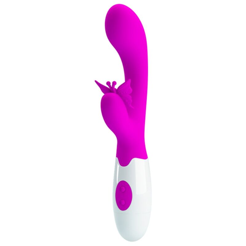 PRETTY LOVE - BUTTERFLY KISS VIBRADOR COELHO COM 30 FUNÇÕES ROXO