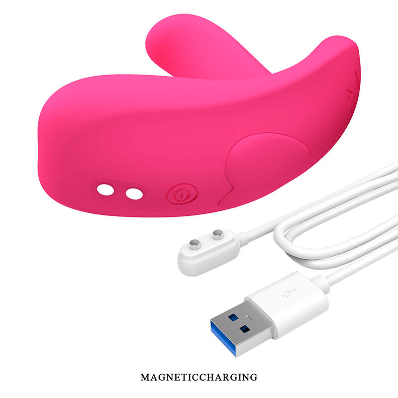 PRETTY LOVE - MASSAGEADOR HAZELYNN COM 12 FUNÇÕES E CONTROLE POR APLICATIVO (ROSA)