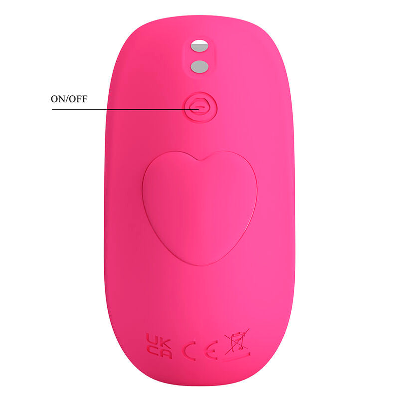 PRETTY LOVE - MASSAGEADOR HAZELYNN COM 12 FUNÇÕES E CONTROLE POR APLICATIVO (ROSA)