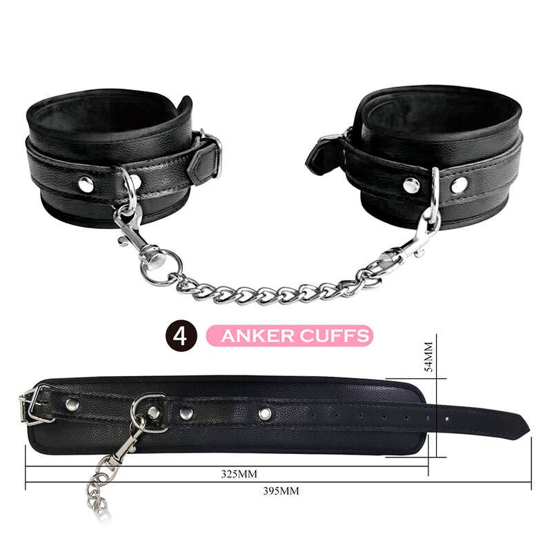 PRETTY LOVE - KIT BDSM DE 8 PEÇAS PRETO