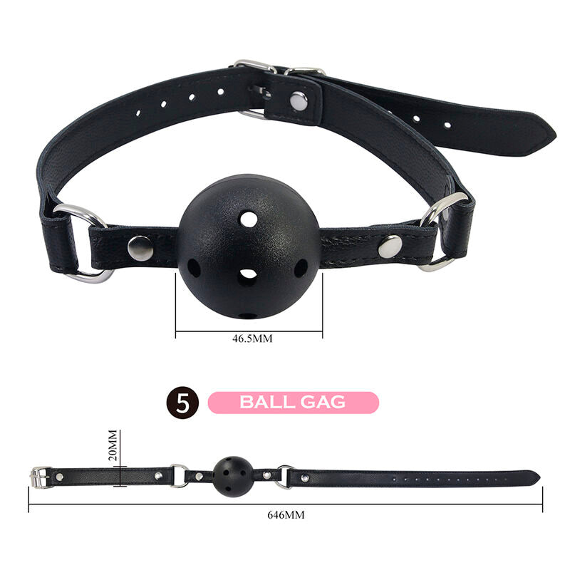PRETTY LOVE - KIT BDSM DE 8 PEÇAS PRETO