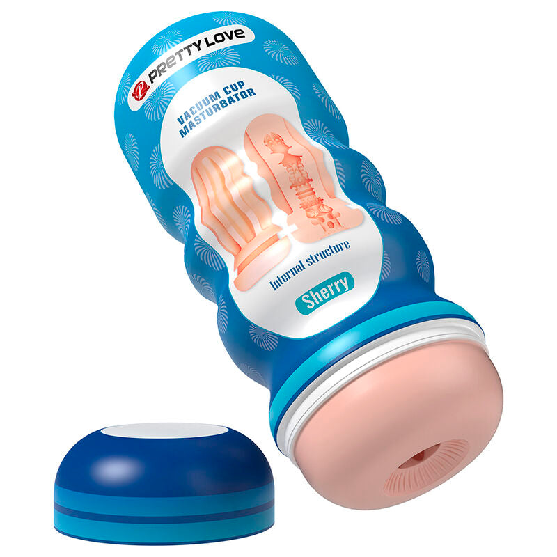 PRETTY LOVE - SHERRY, MASTURBADOR VAGINAL COM VENTOSA E TEXTURAS INTERNAS