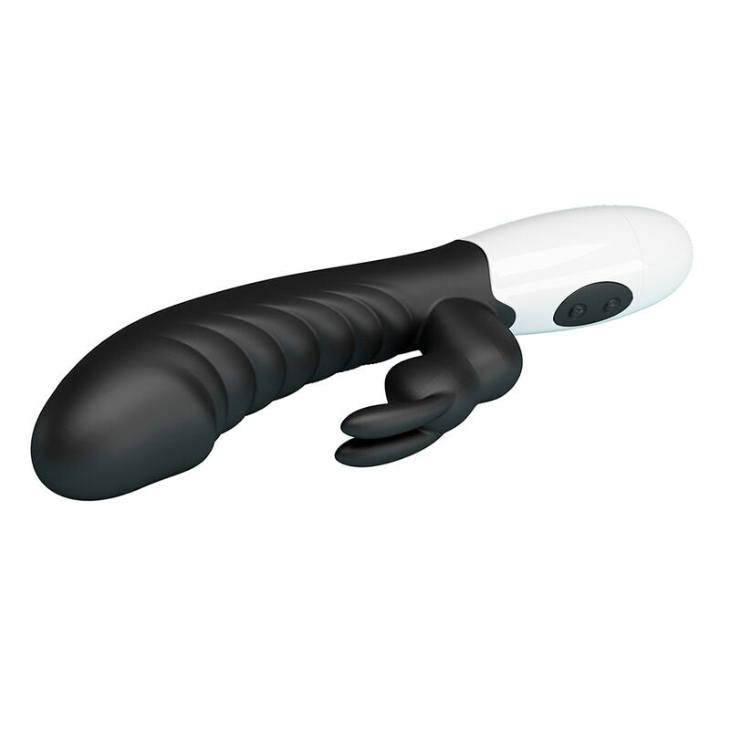 PRETTY LOVE - VIBRADOR COELHO NAUGHTY BUNNY COM 30 FUNÇÕES PRETO