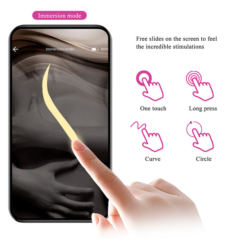 PRETTY LOVE - VIBRADOR DE OVO COM ACIONAMENTO POR APLICATIVO KLAY ROXO