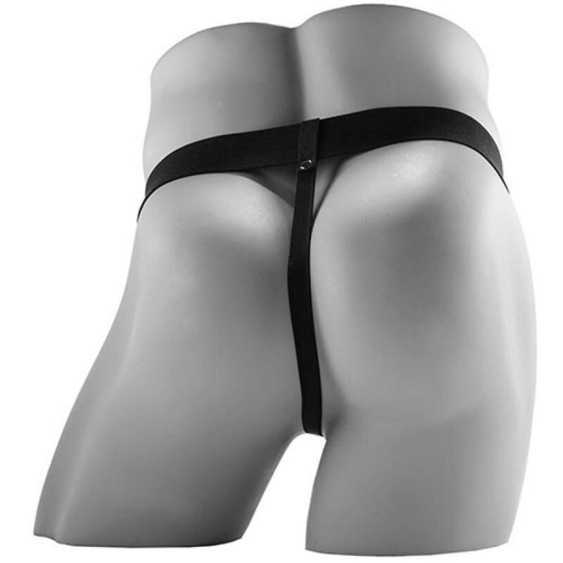 FETISH FANTASY SERIES  - STRAP-ON VIBRATÓRIO REALISTA COM BOLAS 17,8 CM