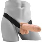 FETISH FANTASY SERIES  - STRAP-ON VIBRATÓRIO REALISTA COM BOLAS 17,8 CM