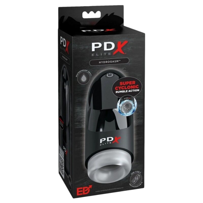 PDX ELITE - MASTURBADOR VIBRATÓRIO CICLONICO HIDROGASM 20 CM