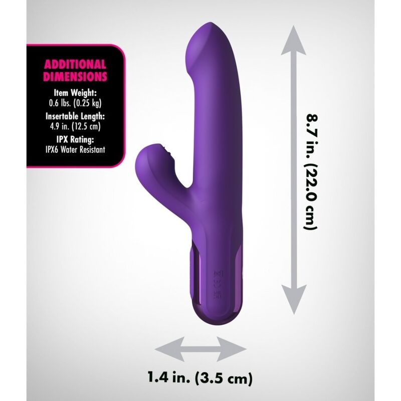 FANTASY FOR HER - SUPER SONIX THRUSTER RABBIT VIBRATOR ROXO
