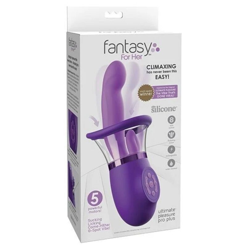 FANTASY FOR HER - VIBRADOR RABBIT PRO PLUS ULTIMATE PLEASURE ROXO 20,3 CM