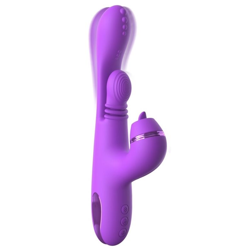 FANTASY FOR HER - VIBRADOR COELHO INTIMOTION PULSE PRO VIBE ROXO