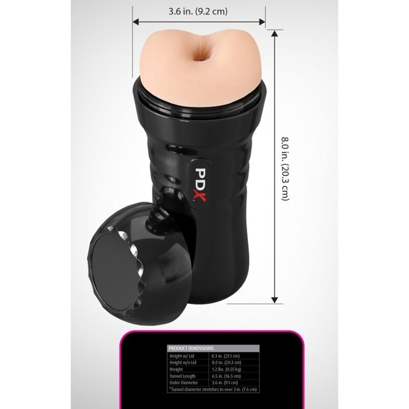 PDX EXTREME - MOLHADOS, BUSSIES SUPER BANGIN' BUTTHOLE, ANAL STROKER 20,8 CM