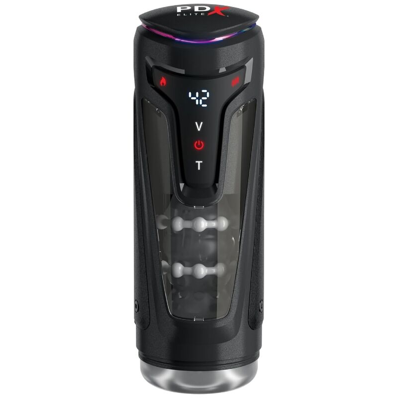 PDX ELITE - MOTO-BATOR PRO MASTURBADOR AUTOMÁTICO COM VIBRAÇÃO E AQUECIMENTO 26,5 CM
