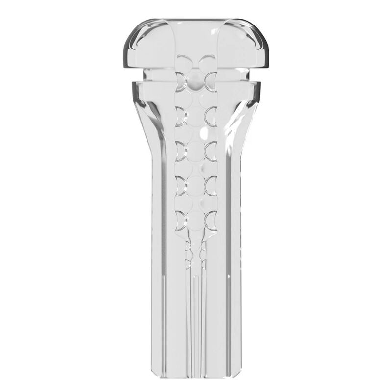 PDX ELITE - VIEWTUBE PLUS STROKER TRANSPARENTE COM ADERÊNCIA FÁCIL E VERSÁTIL 21 CM