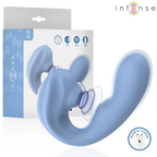 INTENSE - GINA - ESTIMULADOR CLITORIAL MULTIFUNCIONAL AZUL