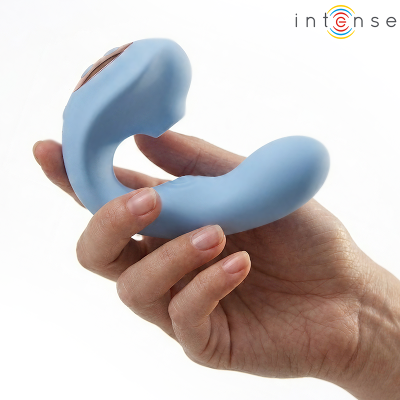 INTENSE - GINA - ESTIMULADOR CLITORIAL MULTIFUNCIONAL AZUL