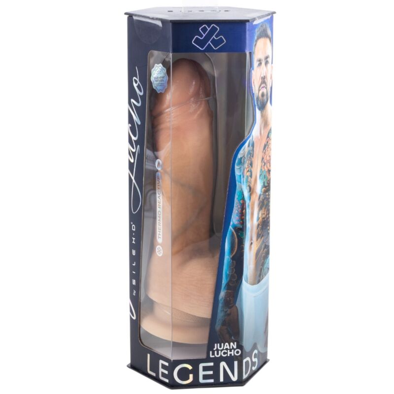 SILEXD - JUAN LUCHO LEGENDS PÊNIS SUPER REALISTA TERMO-REATIVO PREMIUM SILEXPAN 23,3 CM