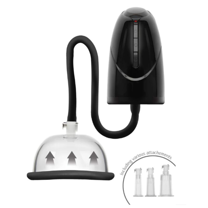 SHE.E.O - BOMBA DE VÁCUO AUTOMÁTICA PARA VAGINA E CLITÓRIS PRETA