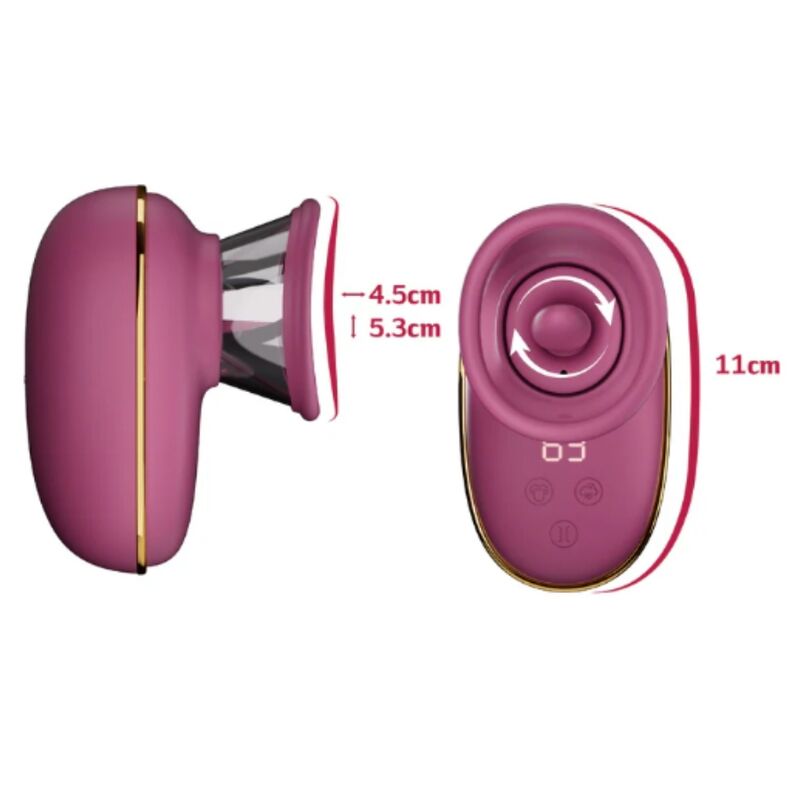 SHE.E.O - BOMBA AUTOMÁTICA DE ESTIMULAÇÃO CLITÓRICA COM EFEITO DE LAMBIDA (ROXA)