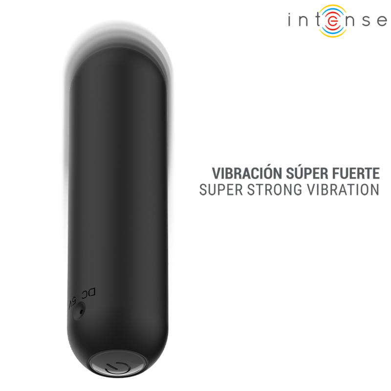 INTENSE - JUDY VIBRADOR BULLET RECARREGÁVEL COM CONTROLE REMOTO PRETO