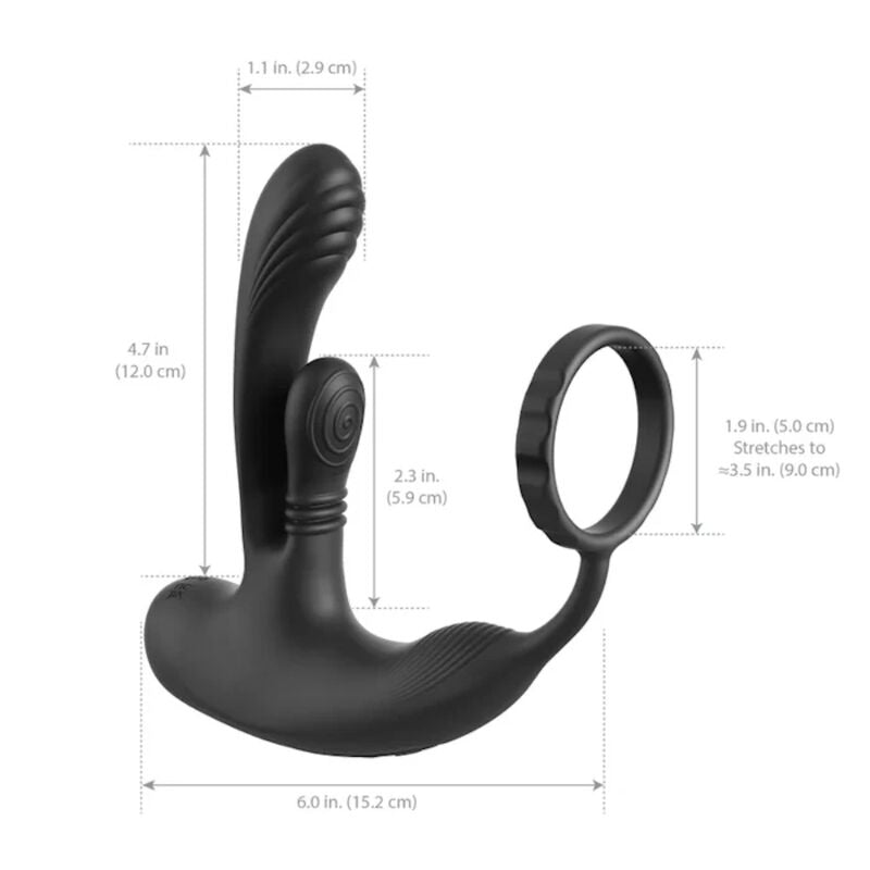 ANAL FANTASY ELITE - ESTIMULADOR ANAL E PERINEAL RECARREGÁVEL PARA INTIMIDAÇÃO E ORGASMO ANAL