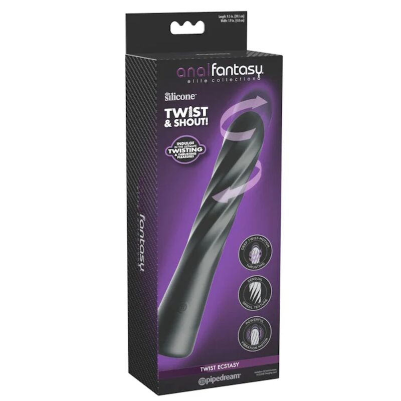 ANAL FANTASY ELITE - TWIST ECSTASY ESTIMULADOR ANAL ROTATIVO RECARREGÁVEL