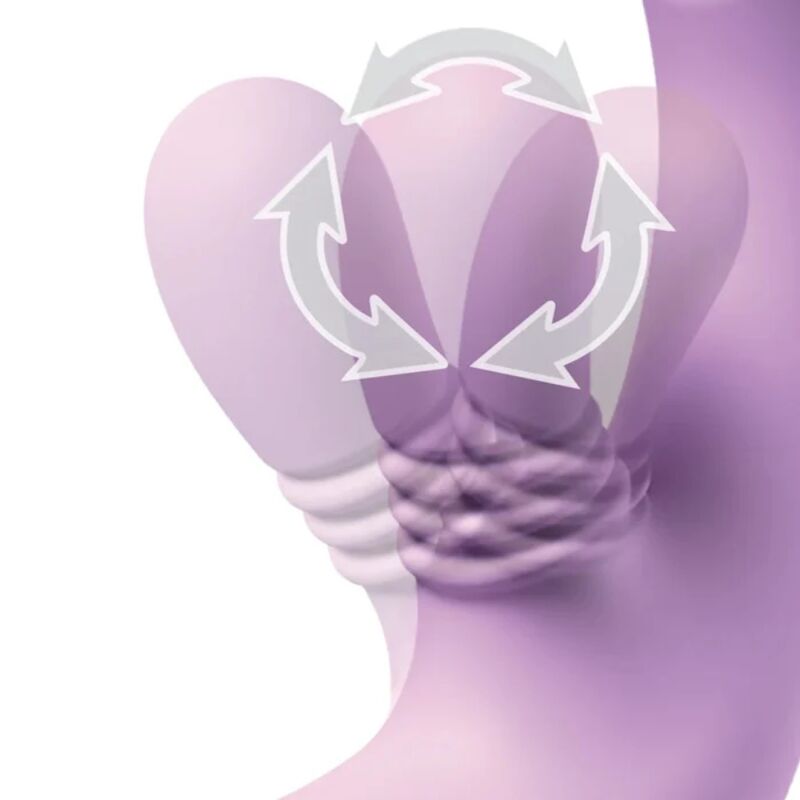FANTASY FOR HER - INTIMOTION FLUTTER PRO VIBRADOR COELHO ROXO PARA PONTO G E CLITÓRIS