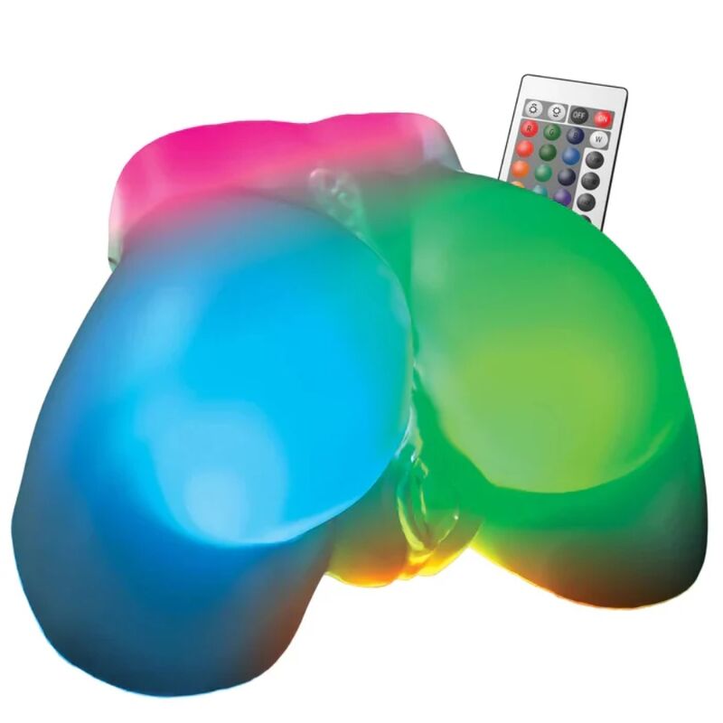 PDX ELITE - GO-GO BOOTY MEGA MASTURBADOR MASCULINO ILUMINADO COM LED