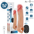 MR INTENSE - CAPA DE SILICONE PARA PÊNIS COM VIBRADOR ARNOLD M E CONTROLE REMOTO 14,5 CM -Ø- 4 CM