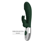 PRETTY LOVE - VIBRADOR COELHINHO NAUGHTY 30 FUNÇÕES RECARREGÁVEL VIA USB VERDE