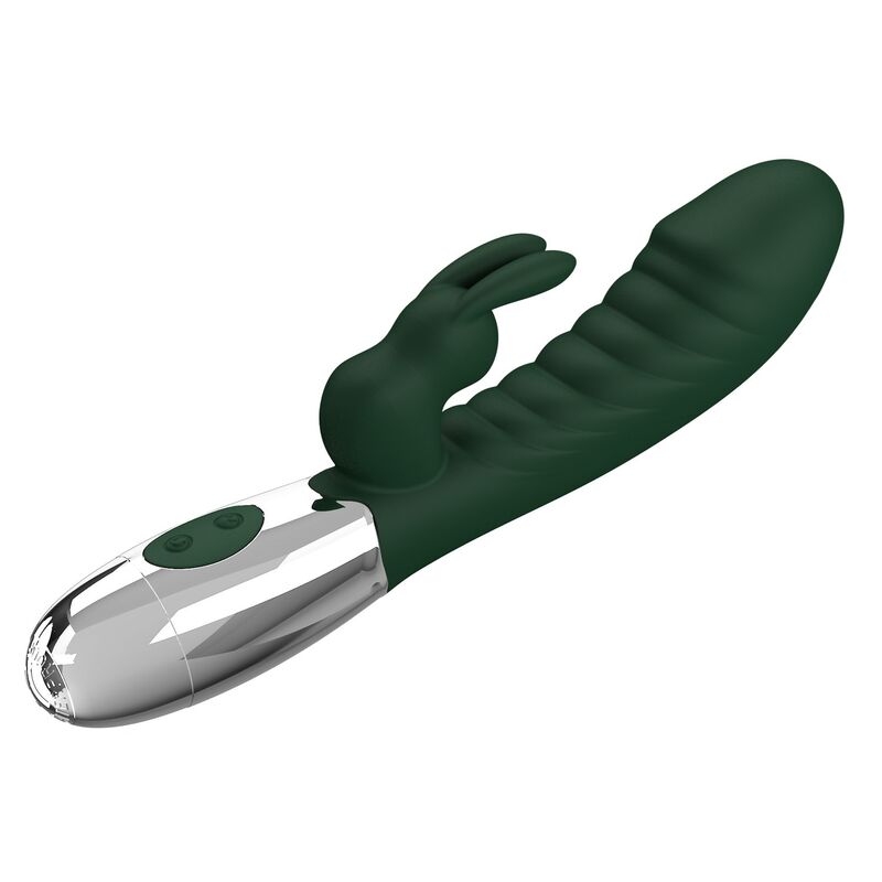 PRETTY LOVE - VIBRADOR COELHINHO NAUGHTY 30 FUNÇÕES RECARREGÁVEL VIA USB VERDE