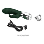 PRETTY LOVE - VIBRADOR COELHINHO NAUGHTY 30 FUNÇÕES RECARREGÁVEL VIA USB VERDE